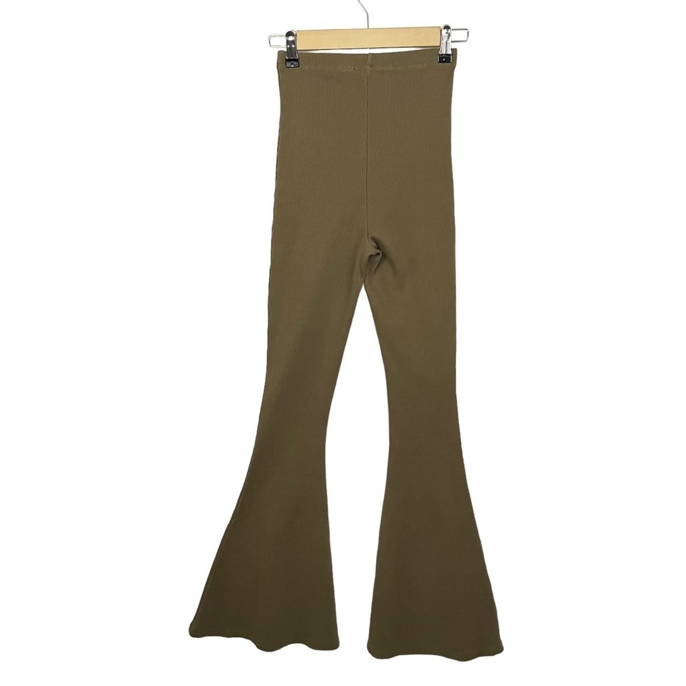 URBAN OUTFITTERS Ribbed High Waist Flare Pants - Picture 5 of 12